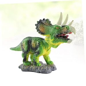 HOLIDYOYO Model Tots Toys Car Decor Model Triceratops Bobble Head Toy Bobble Head Model Car Toy Decorate Shake Your Head Green Decore