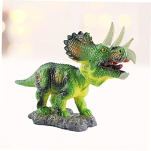 HOLIDYOYO Model Tots Toys Car Decor Model Triceratops Bobble Head Toy Bobble Head Model Car Toy Decorate Shake Your Head Green Decore