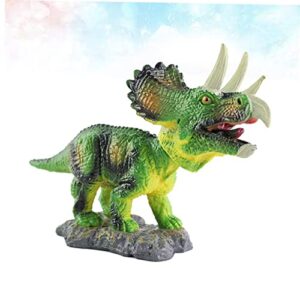 HOLIDYOYO Model Tots Toys Car Decor Model Triceratops Bobble Head Toy Bobble Head Model Car Toy Decorate Shake Your Head Green Decore