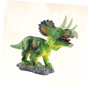 HOLIDYOYO Model Tots Toys Car Decor Model Triceratops Bobble Head Toy Bobble Head Model Car Toy Decorate Shake Your Head Green Decore