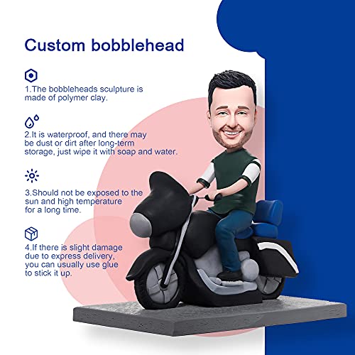 Custom bobble 5.9'' Custom Bobblehead, Personalized Fully Custom Made Figure Bobblehead Two Person, Sculpture for Loves Friends & Couple