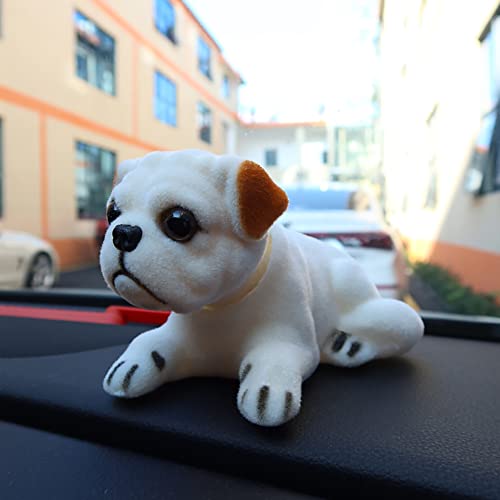 SSS-Swag Mary Paxton Bobble Head Car Decoration Nodding Dog Ornaments Creative Dog Dashboard Crafts High Emulation Dog Lover Gift for Car Vehicle Desk Tabletop Office Decor Baby Kids Toy