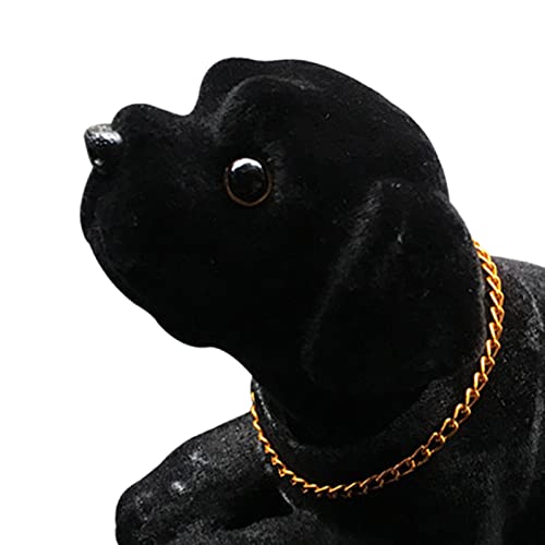 PETSOLA Cute Bobble Head Dog Nodding Dog Rocking Head Toy Figurine Model Shaking Head Dog Puppy Ornaments for Auto Dashboard Cake Vehicle Decor, 16cmx8cmx10cm