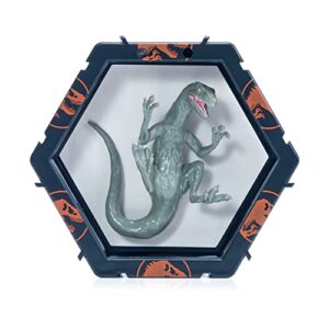 WOW! STUFF PODS - Jurassic Dominion - Velociraptor Blue | Light-Up Bobble-Head Figure | Official Fallen Kingdom Merchandise, Toys and Gifts for Boys and Girls, 4 inches