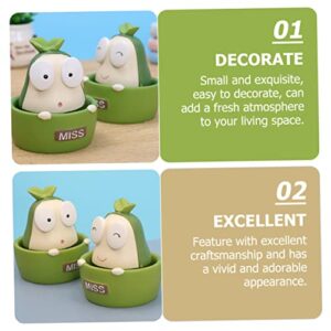 Veemoon Car Bobble Head Ornament Desk Topper Fruit Gift Desktop Toys 2pcs Car Accessories Interior Aesthetic Car Bobblehead Birthday Party Favor Desktop Avocado Ornament Shaking Head Toy