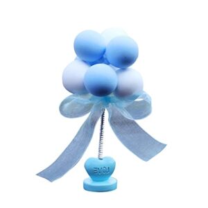 seadear car dashboard ornament, balloon bobblehead car dash decoration car interior dashboard accessories shaking head toy for car/desk/office/room blue