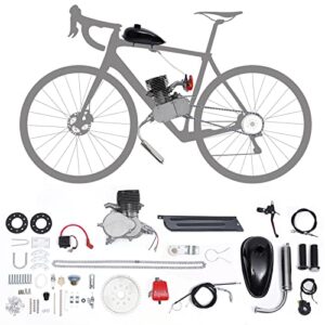 frederimo 100cc bicycle engine kit, 2-stroke gas motor bike kit air-cooling bicycle motorized full set super fuel-efficient for most 26" /28" bikes bicycle scooter…