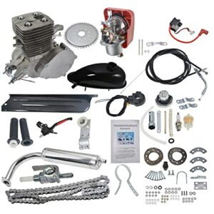 gxywady silver 2 stroke 100cc bicycle engine motor kit replacement for 26 bikes