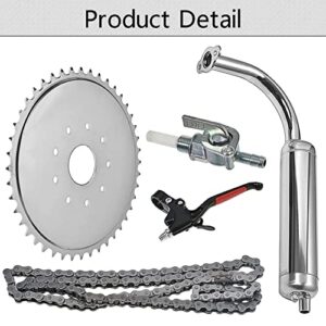 waltyotur 100cc YD100 Bicycle Engine Kit Bike Bicycle Motorized 2 Stroke Motor Engine Kit Replacement for Most 26 Bikes