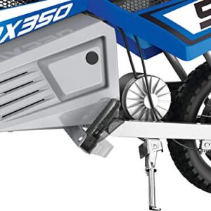 Razor MX350 Dirt Rocket Electric Motocross Off-road Bike for Age 13+, Up to 30 Minutes Continuous Ride Time, 12" Air-filled Tires, Hand-operated Rear Brake, Twist Grip Throttle, Chain-driven Motor