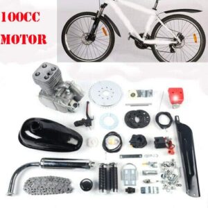 DNYSYSJ 100cc 2-Stroke Bicycle Bike Engine Kit Gas Petrol Motorized Bicycle Kit Bicycle Engine Conversion Kit Bike Motor Kit Modified Set for 26"/28" Bikes Motorized