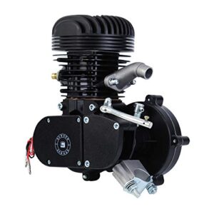 Sange 2 Stroke Pedal Cycle Petrol Gas Motor Conversion Kit Air Cooling Motorized Engine Kit for Motorized Bike (100cc,Black)