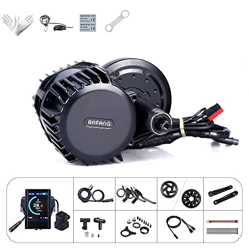 BAFANG BBS HD 1000W Lastest 48V/52V 1000W Ebike Electric Bicycle Motor Mid Drive Electric Bike Conversion Kit with 48V 52V 13Ah - 20Ah Downtube and 48/52V 17.5Ah Rear Rack Battery (Optional)