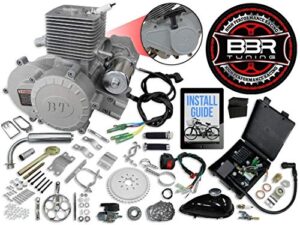 66/80cc bbr tuning bullet train electric start engine kit - silver