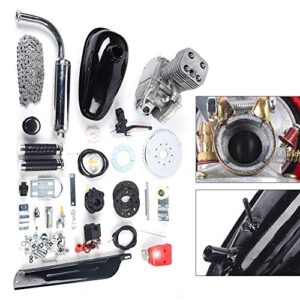 Reconveri 100CC Bike Engine Kit Gas Powered Bike 2 Stroke Motorized Bicycle Engine Motor Complete Kit CDI Air-Cooled 48km/h for 26 Inch/28 Inch Bikes