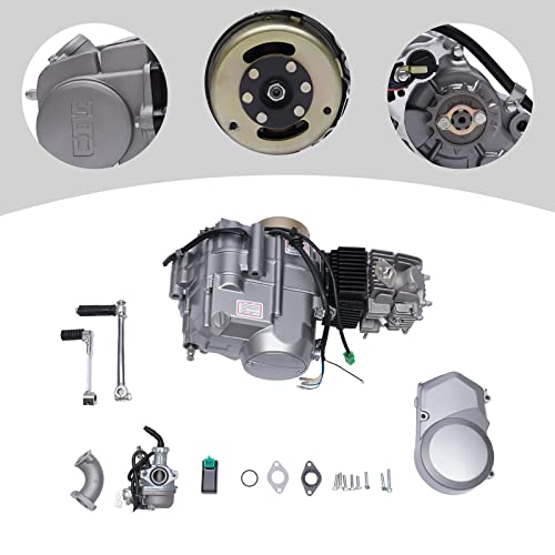 TFCFL 125cc Engine 4 Stroke Motor Single cylinder with Air-Cooled Motor Engine Pit Dirt Bike For Honda CRF50 CRF70 XR50 XR70 Dirt Pit Bike Motorcycle Spark Plug A7TC (125cc Engine 4 Stroke)