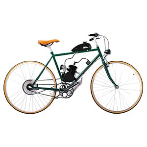 PEXMOR 80cc Bike Motor Kit, 2-Stroke Bicycle Engine Motorized Gas Bike Conversion Kit, Bicycle Motor Kit Cycle Gasoline Petrol Motor Refit Kit for 26-28" Bikes with V-Frame(Black)