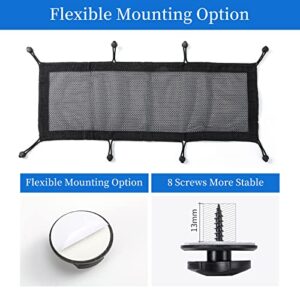 Under Desk Cable Management Net - 26''X10'' No Drilling Flexible Operation Mesh Cable Duct Concealer with Wire Organizer and Desk Cord Organizer