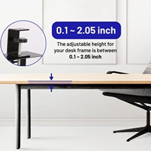 Under Desk Cable Management Tray, 16'' No Drill Cord Management Tray, Desk Accessory and Workspace Organizer for Cable Management