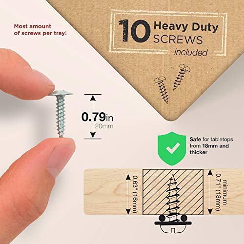 Under Desk Cable Management Tray - Under Desk Cable Organizer for Wire Management. Super Sturdy Desk Cable Tray. Perfect Standing Desk Cable Management Rack (White Wire Tray - Set of 2X 16'')