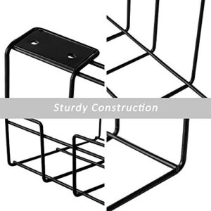 Under Desk Cable Management Tray 2 Packs, 16 inches Under Table Cord Organizer for Wire Management, Metal Wire Cable Mesh Holder for Desks, Offices and Kitchens (Black)