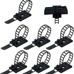 FDG Cable Management Desk Wire Organizer Cable Ties Zip Ties Adhesive Cord Clips Cord Keeper Desk Wire Management 50 Pieces