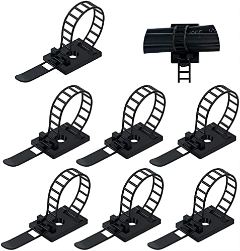 FDG Cable Management Desk Wire Organizer Cable Ties Zip Ties Adhesive Cord Clips Cord Keeper Desk Wire Management 50 Pieces