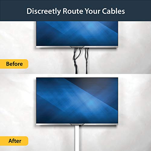 StarTech.com 2x2in Server Rack Cable Management Finger Duct w/ Cover - Open Slot Wire Raceway for Network & A/V Cables (AD2X2)