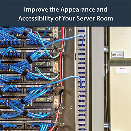 StarTech.com 2x2in Server Rack Cable Management Finger Duct w/ Cover - Open Slot Wire Raceway for Network & A/V Cables (AD2X2)