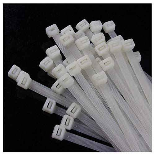 Zip Ties 16 Inch 100 per pack with 70 Pounds Tensile Strength Heavy duty cable ties White Self-Locking Nylon Wire Ties