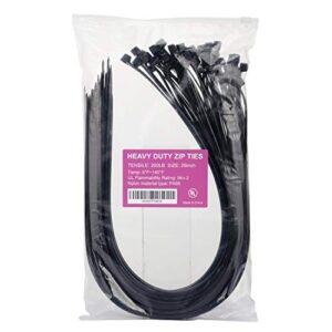 large zip ties heavy duty big cable ties extra long tie wraps black 26 inch 60 pieces