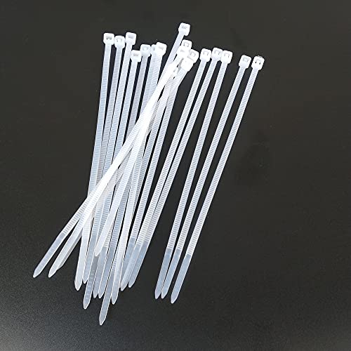 Zip Ties 500 pcs 4 inch Cable Zip Ties Heavy Duty, Premium Plastic Wire Ties with 40 LBS Tensile Strength, UV Resistant Cable Ties, Self-Locking White Nylon Tie Straps