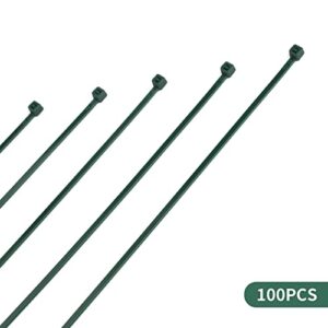KINGLAKE GARDEN Green Zip Ties 6 Inch 3MM 100 Pack Green Self-Locking Green Nylon Ties,Premium Plastic Wire Ties for Indoor and Outdoor