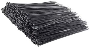 gtse 12 inch black zip ties, 1,000 bulk pack, 50lb strength, uv resistant long nylon cable ties, self-locking 12" tie wraps