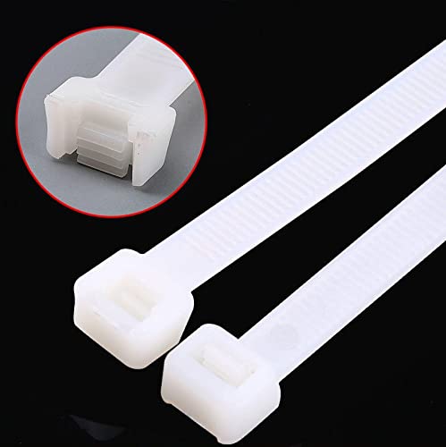 Large zip ties 24 inch white heavy duty zip ties for outdoor use 50 pcs strong extra long cable ties big industrial plastic tie wraps