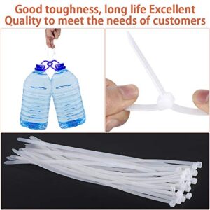 Halsouy Zip Ties Nylon Self-locking Wire Ties 30 Pack - White (24 Inch)