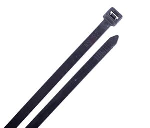 securitie ct5-40100uvb cable ties, 5 inch., 40 lbs tensile strength, wire & cord management / industrial / household use, nylon zip tie, 100 pk, uv black