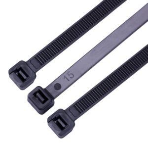 18 inch zip ties for outdoor use large cable ties black 100 pcs strong long nylon ties industrial plastic tie wraps
