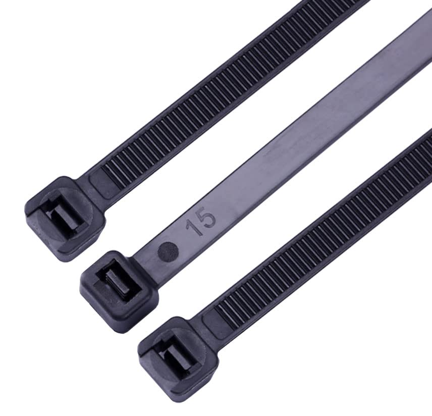 18 inch zip ties for outdoor use Large cable ties black 100 pcs strong long nylon ties industrial plastic tie wraps