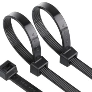 Ace of Spades 8" inch 100 pieces Black Nylon Cable Tie Zip Tie Heavy Duty