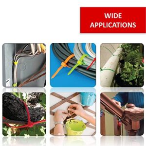 Kable Kontrol Green Zip Ties 4 Inch 100 Pcs, 18 Lbs Tensile Strength, Self-locking Nylon Colored Cable Ties Wire Wraps for Indoor or Outdoor Use