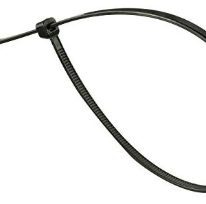 GTSE 11 Inch Black Zip Ties, 100 Pack, 40lb Strength, UV Resistant Long Nylon Cable Ties, Self-Locking 11" Tie Wraps