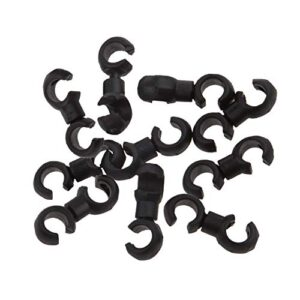 Saipe 10 Pcs Bike Cable Clasps Bicycle Rotatable S-Hook Clips for Brake Cable MTB Bike Road Bicycle