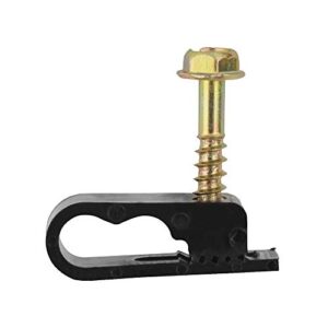 skywalker dual cable flexible screw clips (pack of 100 / black)