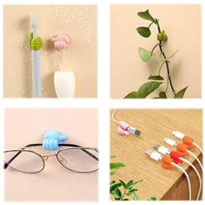 12 Pcs Cable Organizer Clips Cord Holder, Fun Cute Animal Self Adhesive Cable Management for Office Table, Desk, Wall, Car, Computer and Nightstand