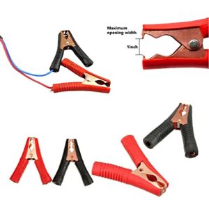 Jumper Cables Clamp 50-100A for Charging and Testing Batteries Crocodile Clamp Car Battery Charger Clamps Power Replacement Battery Alligator Clips