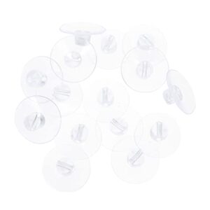 healeved 20pcs string open clamp suction cup desktop stand clear cable clips cable holders for cords suction cup cable clips wall cable organizer mini shower caddy suction wall cable fixer