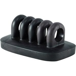 Cable Clip Holder Weighted Desktop Cord Management Fixture (Black)