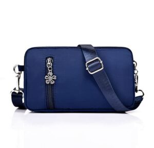 kimwing phone case bag crossbody for samsung galaxy a50 a20 a21 a32 a52 / s21 s20 ultra/note 20 ultra / s20 fe/moto g power stylus/lg stylo 5 / oneplus nord 10 5g, girls women purse wallet (blue)