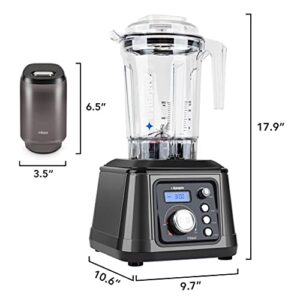 Tribest Dynapro High Speed 2.5HP Blender with Vaccum, Commercially Certified,Grey,One Size